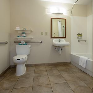 Studio Queen Suite Communications Accessible Tub